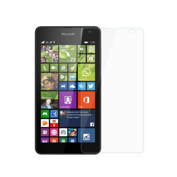 Tempered Glass Screen Protector For Microsoft Lumia 535، محافظ صفحه نمایش شیشه ای تمپرد مناسب برای گوشی موبایل مایکروسافت لومیا 535