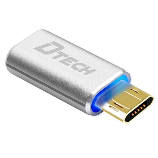 Dtech DT-T0303 USB Type-c to MicroUSB Adapter، تبدیل USB Type-C به microUSB دیتک مدل DT-T0303