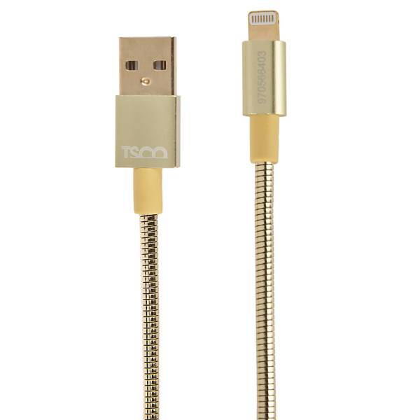 TSCO TC 66 USB To Lightning Cable 1m، کابل تبدیل USB به لایتنینگ تسکو مدل TC 66 طول 1 متر