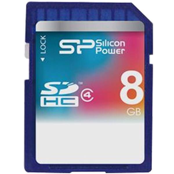 Silicon Power SDHC Class 4 - 8GB، کارت حافظه ی SDHC سیلیکون پاور کلاس 4 - 8 گیگابایت