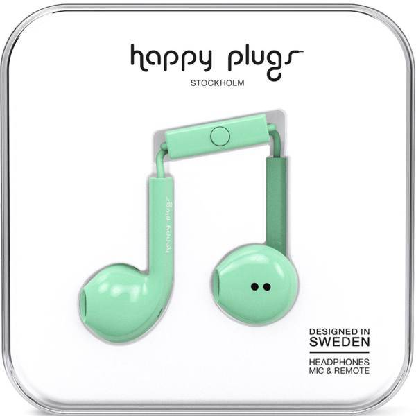 Happy Plugs Earbud Plus Mint Headphones، هدفون هپی پلاگز مدل Earbud Plus Mint