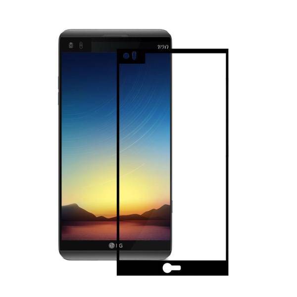 Tempered Full Cover Glass Screen Protector For LG V20، محافظ صفحه نمایش شیشه ای تمپرد مدل Full Cover مناسب برای گوشی موبایل ال جی V20