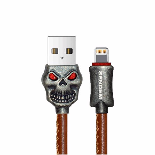 SENDEM T5 Lighting to USB Cable 1m، کابل تبدیل USB به لایتنینگ سند ای ام مدل T5 طول 1 متر