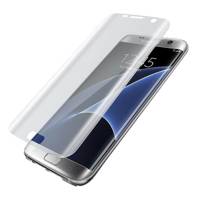 Clear TPU Full Cover Screen Protector For Samsung Galaxy S7 Edge محافظ صفحه نمایش شفاف مدل TPU Full Cover مناسب برای گوشی موبایل سامسونگ Galaxy S7 Edge