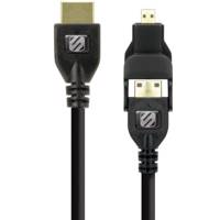 Schosce TRUEVIEW Micro/Mini HDMI Cable 1.8m کابل تبدیل HDMI به Micro/Mini HDMI مدل TRUEVIEW به طول 1.8 متر