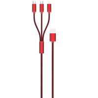 EMY MY-447 USB to microUSB/Lightning Cable 1.2M کابل تبدیل USB به لایتنینگ/microUSB امی مدل MY-447 طول 1.2 متر