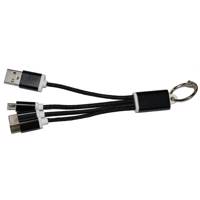کابل تبدیل USB به لایتنینگ/USB-C/micro USB مدل MB68 به طول 15 سانتی متر