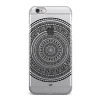 Black Mandala Hard Case Cover For iPhone 6/6s کاور سخت مدل Black Mandala مناسب برای گوشی موبایل آیفون 6 و 6 اس