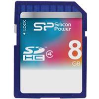 Silicon Power SDHC Class 4 - 8GB کارت حافظه ی SDHC سیلیکون پاور کلاس 4 - 8 گیگابایت
