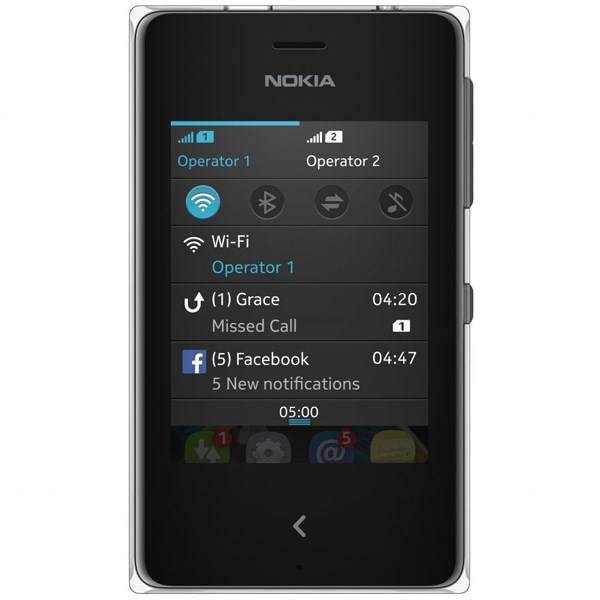 Nokia Asha 500 Dual SIM Mobile Phone، گوشی موبایل نوکیا آشا 500 دو سیم کارت