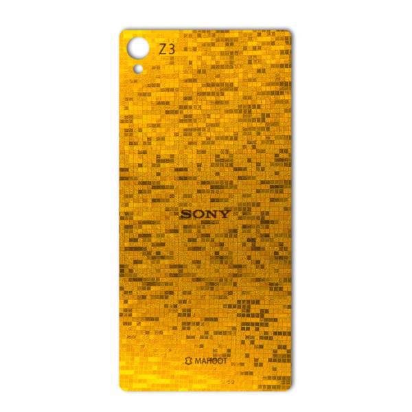 MAHOOT Gold-pixel Special Sticker for Sony Xperia Z3، برچسب تزئینی ماهوت مدل Gold-pixel Special مناسب برای گوشی Sony Xperia Z3