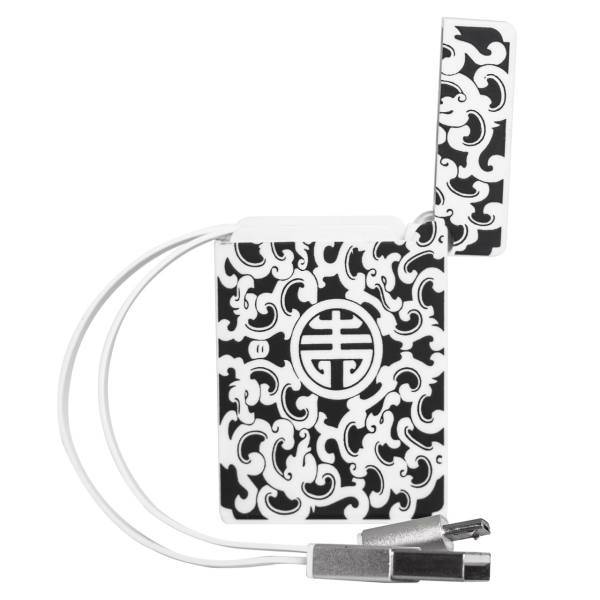 D and M Black Letter USB to microUSB Cable 80cm، کابل تبدیل USB به microUSB دی اند ام مدل Black Letter به طول 80 سانتی متر