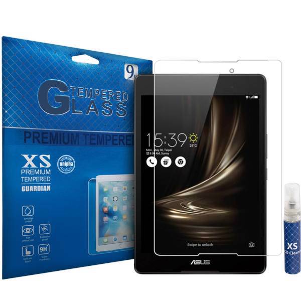 XS Tempered Glass Screen Protector For ASUS ZenPad 3S 10 Z500KL With XS LCD Cleaner، محافظ صفحه نمایش شیشه ای ایکس اس مدل تمپرد مناسب برای تبلت ایسوس ZenPad 3S 10 Z500KL به همراه اسپری پاک کننده صفحه XS