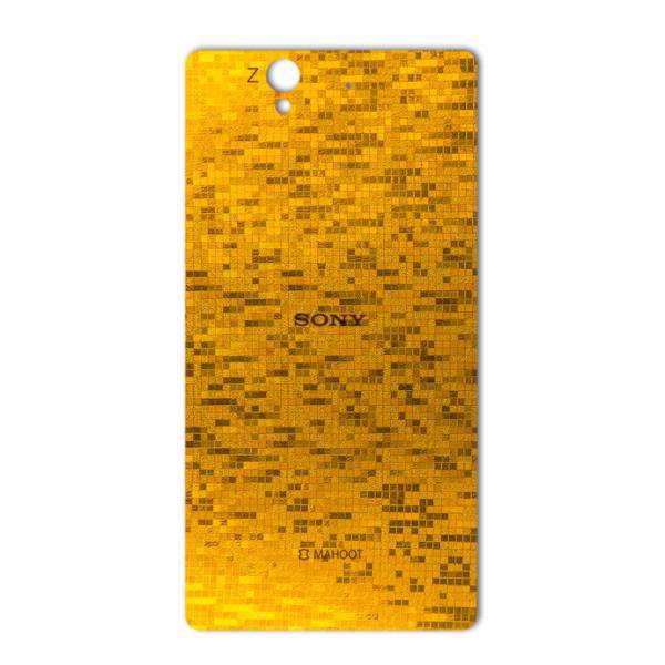 MAHOOT Gold-pixel Special Sticker for Sony Xperia Z، برچسب تزئینی ماهوت مدل Gold-pixel Special مناسب برای گوشی Sony Xperia Z