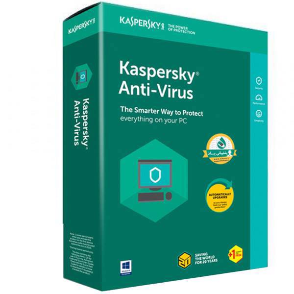 Kaspersky Antivirus 1+1 User 1 Year Software، نرم‌افزار امنیتی کسپرسکی آنتی ویروس 1+1 کاربره 1 ساله