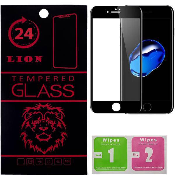 LION 5D Full Glue Glass Screen Protector For Apple iPhone 7، محافظ صفحه نمایش تمام چسب شیشه ای لاین مدل 5D مناسب برای گوشی اپل آیفون7