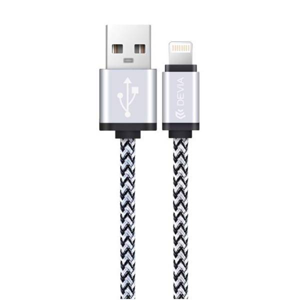 Devia Jazz USB To Lightning Cable 1.2m، کابل تبدیل USB به لایتنینگ دویا مدل Jazz به طول 1.2 متر