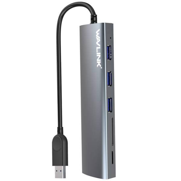 Wavlink WL-UH3047R 4Port USB 3.0 HUB، هاب USB 3.0 چهار پورت ویولینک مدل WL-UH3047R