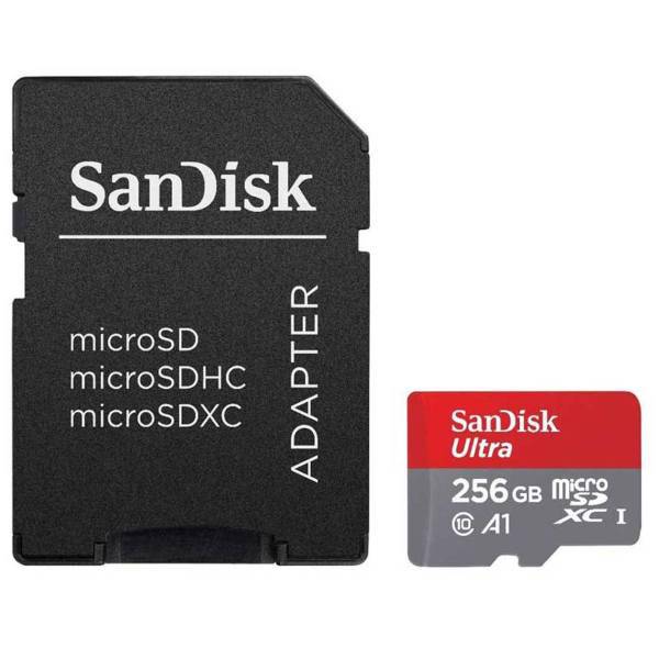 Sandisk Ultra A1 UHS-I Class 10 95MBps 633X microSDXC Card 256GB، کارت حافظه microSDXC سن دیسک مدل Ultra A1 کلاس 10 استاندارد UHS-I سرعت 95MBps 633X ظرفیت 256 گیگابایت