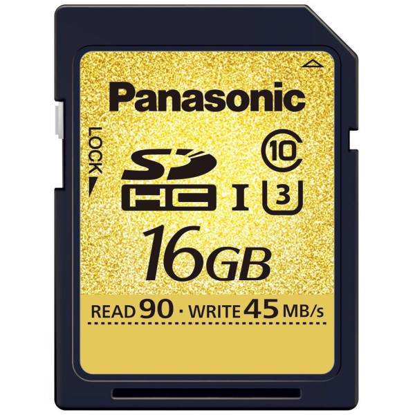 Panasonic RP-SDUC16GAK Class 10 UHS-I U3 90MBps SDHC - 16GB، کارت حافظه SDHC پاناسونیک مدل RP-SDUC16GAK کلاس 10 استاندارد UHS-I U3 سرعت 90MBps ظرفیت 16 گیگابایت