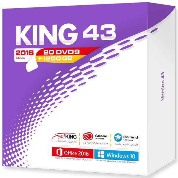 Parand King 43 software، مجموعه نرم افزاری King 43 شرکت پرند