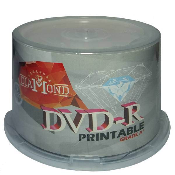 Diamond Print Able DVD-R Pack of 50، دی وی دی خام پرینت ایبل دیاموند بسته 50 عددی