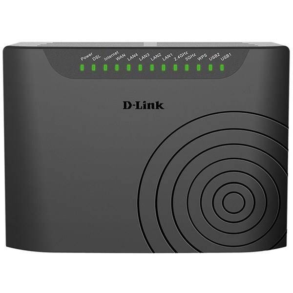 D-Link DSL-2877AL Dual Band Wireless AC750 VDSL2+/ADSL2+ Modem Router، مودم-روتر +ADSL2 بی‌سیم و دو باند دی-لینک مدل DSL-2877AL