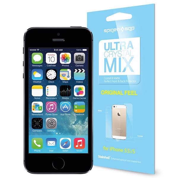 Apple iPhone 5S/5 Spigen Screen Protector Ultra Mix، محافظ صفحه نمایش اسپیگن مدل Ultra Mix مناسب برای گوشی موبایل آیفون 5/5S