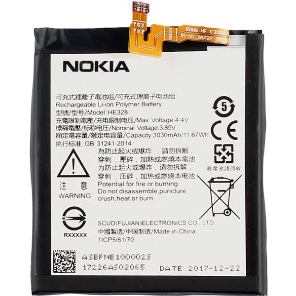 Nokia HE328 Battery For Nokia 8، باتری موبایل نوکیا مدل HE328 مناسب برای گوشی موبایل Nokia 8