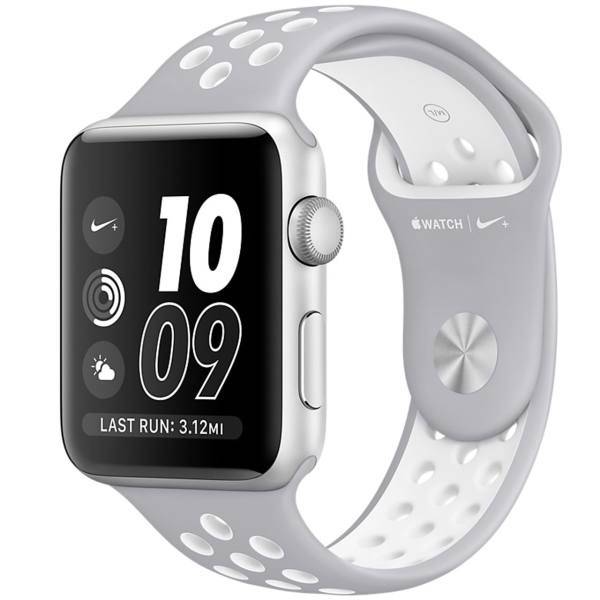 Apple Watch 2 Nike Plus 42mm Silver with Silver/White Band، ساعت هوشمند اپل واچ 2 مدل Nike Plus 42mm Silver with Silver/White Band