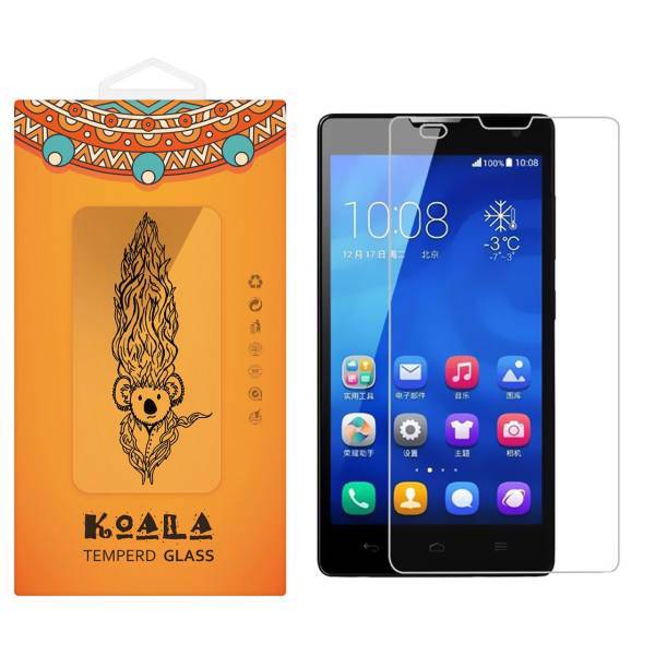 KOALA Tempered Glass Screen Protector For Huawei Honor 3C، محافظ صفحه نمایش شیشه ای کوالا مدل Tempered مناسب برای گوشی موبایل هوآوی Honor 3C