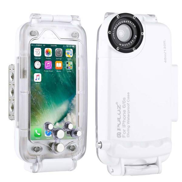 Puluz iPhone 6 amd 6s Waterproof Diving Housing، کاور ضد آب موبایل پلوز مناسب برای آیفون 6 و 6s