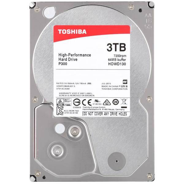 Toshiba P300 HDWD130EZSTA Internal Hard Drive - 3TB، هارددیسک اینترنال توشیبا سری P300 مدل HDWD130EZSTA ظرفیت 3 ترابایت