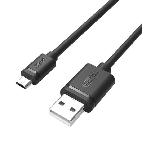Unitek Y-C455GBK USB-A to microUSB-B Cable 2m، کابل تبدیل USB-A به microUSB-B یونیتک مدل Y-C455GBK طول 2 متر