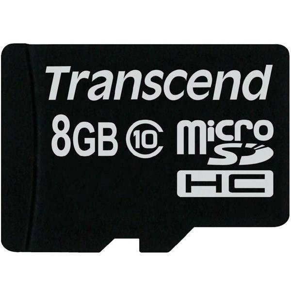 Transcend MicroSD Class 10 - 8GB، کارت حافظه میکرو SD ترنسند کلاس 10 - 8 گیگابایت