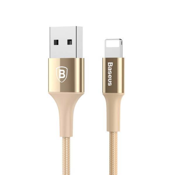 Baseus Shining Cable Jet Metal Apple USB To Lightning Cable 1m، کابل تبدیل USB به لایتنینگ باسئوس مدل Shining Cable Jet Metal به طول 1 متر