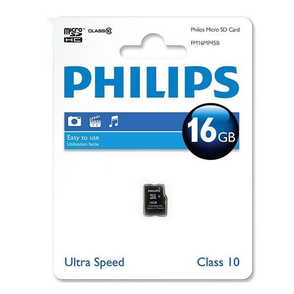 Philips Micro SD Card FM16MD45B Class10 16GB، کارت حافظه فیلیپس Micro SD Card FM16MD45B Class10 16GB