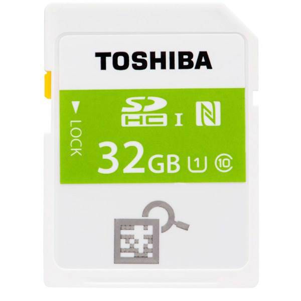 Toshiba NFC High Speed Professional Class 10 UHS-I U1 SDHC - 32GB، کارت حافظه SDHC توشیبا مدل NFC High Speed Professional کلاس 10 استاندارد UHS-I U1 ظرفیت 32 گیگابایت