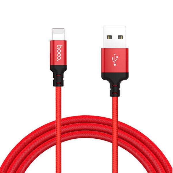 Hoco X14 USB To Lightning Cable 1m، کابل تبدیل USB به لایتنینگ هوکو مدل x14 به طول 1 متر