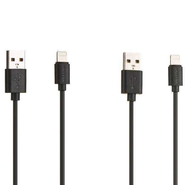 UNISYNK USB To Lightning Cable 0.45m، کابل تبدیل USB به لایتنینگ یونیسینک طول 0.45 متر