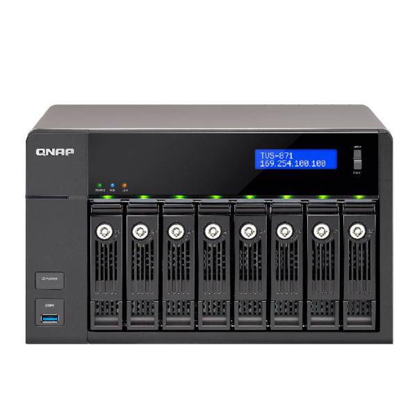 QNAP TVS-871T-i5-16G NASiskless، ذخیره ساز تحت شبکه کیونپ مدل TVS-871T-i5-16G بدون هارددیسک