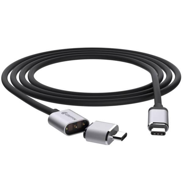 Griffin Magnetic Breaksafe USB-C To USB-C Cable 1.8m، کابل مغناطیسی USB-C به USB-C گریفین مدل Magnetic Breaksafe به طول 1.8 متر