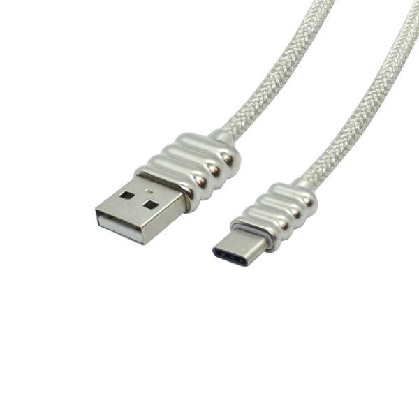 Recci RCT-L100 Type-C Ripple Data Cable، کابل تبدیل USB به USB-C رسی مدل RCT-L100 به طول 1 متر