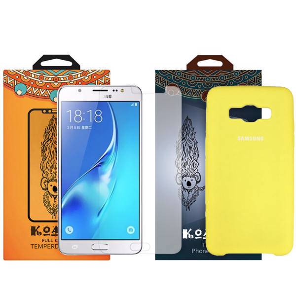 کاور کوالا مدل سیلیکونی مناسب برای گوشی موبایل سامسونگ Galaxy J5 2016 به همراه محافظ صفحه نمایش