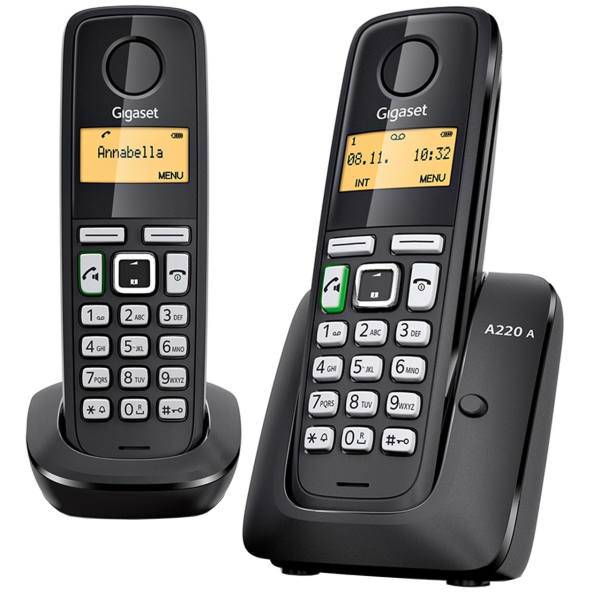 Gigaset A220A Duo Wireless Phone، تلفن بی سیم منشی دار گیگاست مدل A220A Duo