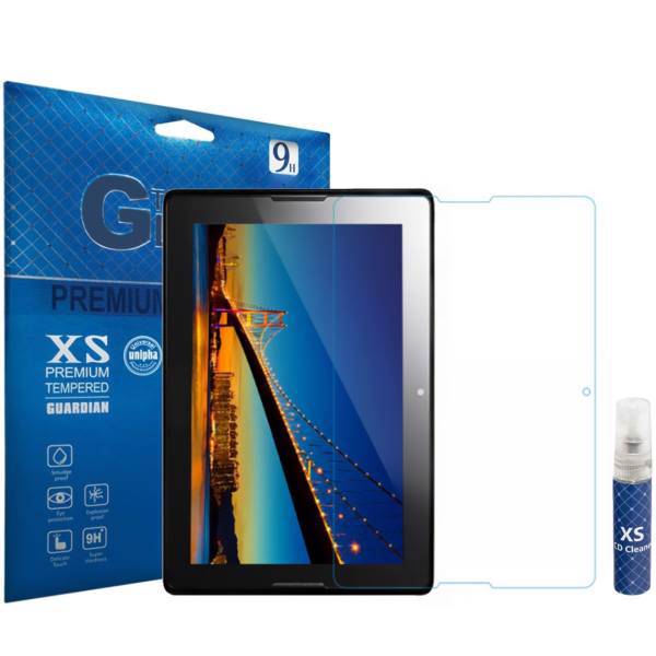 XS Tempered Glass Screen Protector For Lenovo A10-70 A7600 With XS LCD Cleaner، محافظ صفحه نمایش شیشه ای ایکس اس مدل تمپرد مناسب برای تبلت لنوو A10-70 A7600 به همراه اسپری پاک کننده صفحه XS