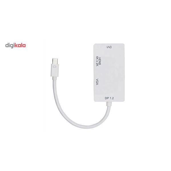 4k Mini DisplayPort To DVI/HDMI/VGA، مبدل Mini DisplayPort به DVI و HDMI و VGA مدل 4K