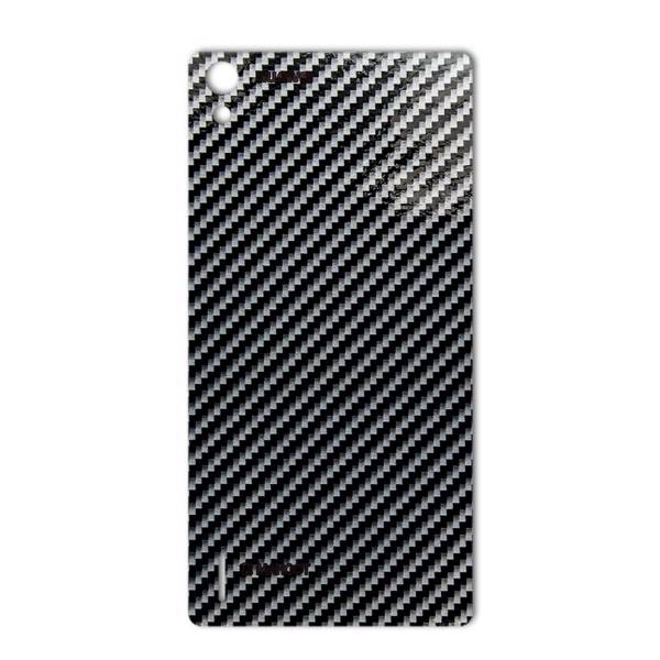 MAHOOT Shine-carbon Special Sticker for Huawei Ascend P7، برچسب تزئینی ماهوت مدل Shine-carbon Special مناسب برای گوشی Huawei Ascend P7