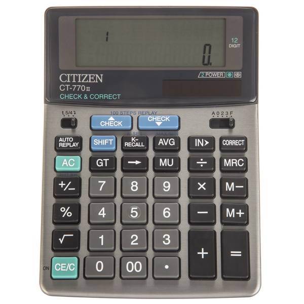 Citizen CT-770II Calculator، ماشین حساب سیتیزن مدل CT-770II
