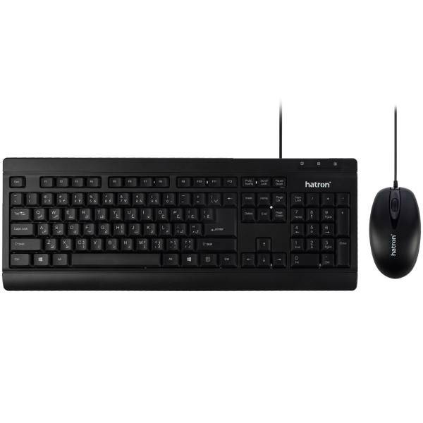 Hatron HKC220 Keyboard and Mouse With Perisan Letters، کیبورد و ماوس هترون مدل HKC220 با حروف فارسی